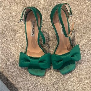 Steve Madden Emerald Bow Ankle-Strap Heels